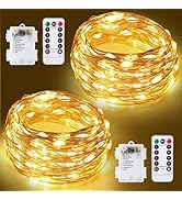 ZYRIVON Outdoor Lights Mains Powered, 20M/66Ft 30+2 LED Garden Lights, Shatterproof Waterproof Ou...