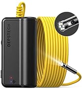 DEPSTECH Wireless Endoscope Inspection Camera, IP67 Waterproof WiFi Endoscope Camera with Lights,...