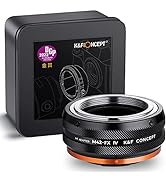 K&F Concept Updated FD to NEX Adapter, Manual Lens Mount Adapter Compatible with Canon FD FL Moun...