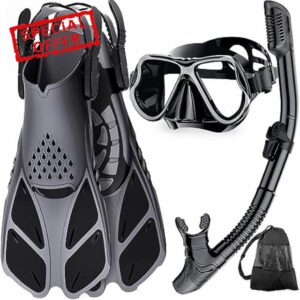 Zenoplige Snorkel Set Adults with Flippers