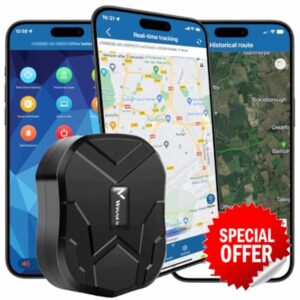 Winnes GPS Car Tracker 10000mAh Big Battery 4G Worldwide Coverage Real-time Location Tracking Vehicle Security Monitor Anti-theft Magnetic Car Tracke 150 day Standby No Monthly Fee