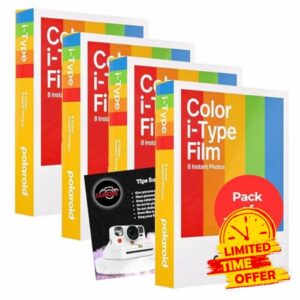 Instant Camera Film Bundle with Polaroid I-Type Color Polaroid Film x 32 Shots