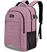 Lumesner Travel Laptop Backpack with USB Charging Port; 15.6 Inch Anti Theft Business Backpack fo...