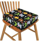 Booster Seat for Dining Chair, Stronger Support Non-Slip Bottom Double Safe Straps Booster Seat D...