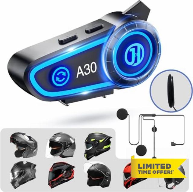 Ravinte Motorcycle Helmet Headset