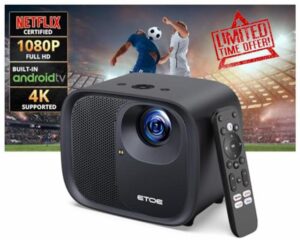 ETOE 1080P Smart Projector