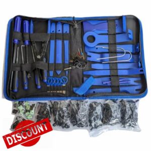 PA Products 200pcs Car Clip Removal Tool Kit & Plastic Panel Fasteners for Auto