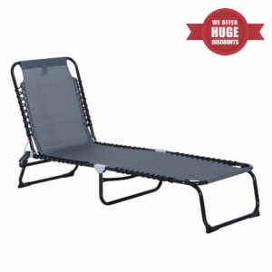 Outsunny Foldable Sun Lounger