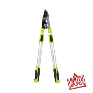 Garden Gear Telescopic Bypass Lopper Effortless 4.5cm Carbon Steel Cutting Blades Extended Reach up to 93cm Perfect for Pruning with Ease & Precisio
