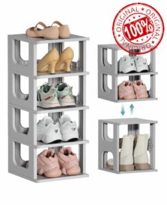 HAIXIN Narrow Shoe Rack - Vertical Shoe Storage for Entryway
