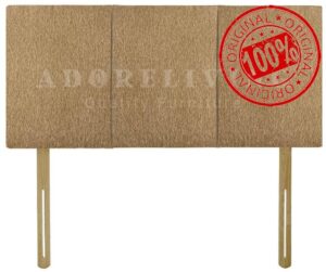 Serenity Headboards Divan Bed Headboard Alton Chenille 20 inch Height Padded Paneled Headboard (Caramel