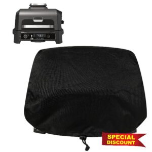 Cover Fit for Ninja Woodfire Pro Premium XL Outdoor Grill [OG951]- 600D Oxford Outdoor Grill & Smoker Cover with 2 Drawstrings for Waterproof Dustproof - Cover Only