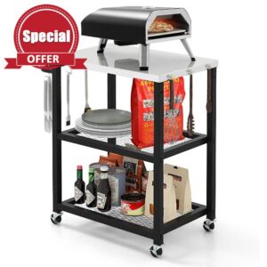 TANGZON Outdoor Grill Dining Cart
