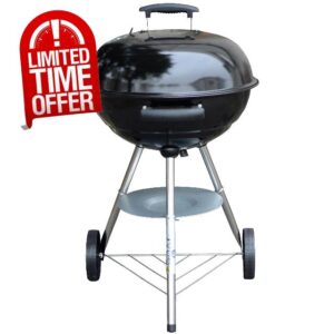 Panana 22.5 in Portable Kettle Charcoal BBQ Grill Outdoor Barbecue Picnic Party