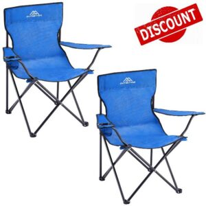 Vivo Technologies Set of 2 Camping Chair Lightweight Folding