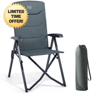 TIMBER RIDGE Camping Chairs for Adults Heavy Duty Portable Folding Garden Chairs