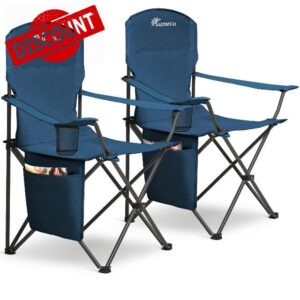 SUNMER Set of 2 Folding Camping Chairs