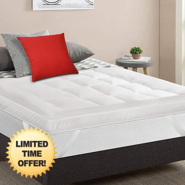 MightySoft Mattress Topper Single Bed 4 Inch Thick