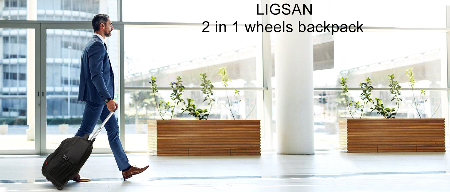 extra large wheeled travel backpack