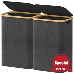 Lifewit 2 Pack 80L Laundry Basket with Lid