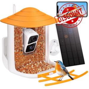 Yarmiene Bird Feeder with Camera