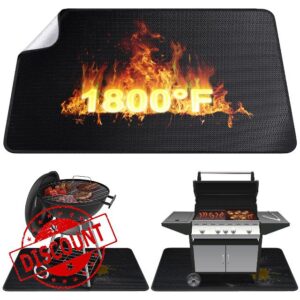 Alckijy BBQ Grill Mat - Heavy Duty Degree Non-Stick Grill Mats for Outdoor Grilling | Premier BBQ Grill
