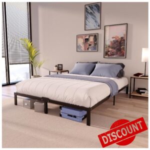 Dreamzie Super King Bed Frames Metal 180x200 with Storage 35cm Sturdy and 20min Easy Assembly Bed Frames - Large Storage with 35cm Heigh