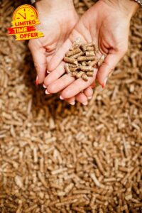 Wood Pellets Cat Litter 120 XXL Large Pack Highly Absorbent Made From%100 Pine Wood (4 x 30L Quad Pack)