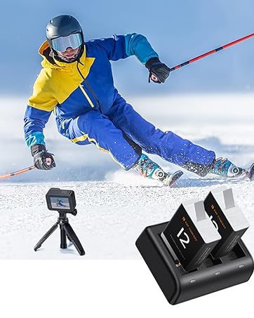 K&F Concept LP-E6/LP-E6N/LP-E6NH Dual Slot Fast Camera Battery Charger, Micro USB/Type-C Charging...