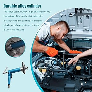Air operated piston wind back tool