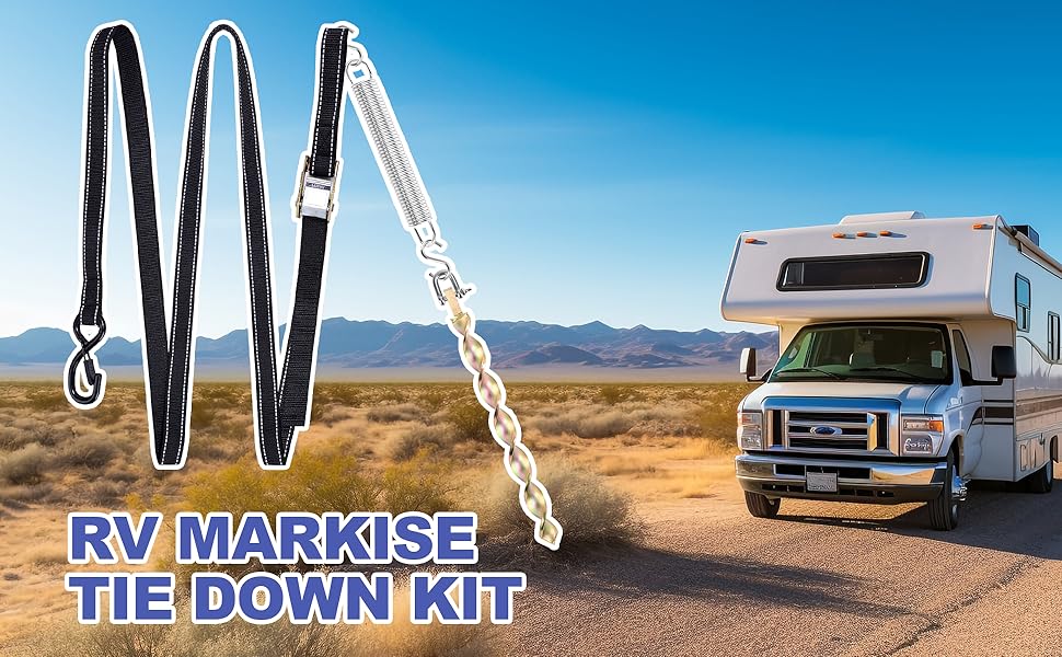 RV awning tie down kit