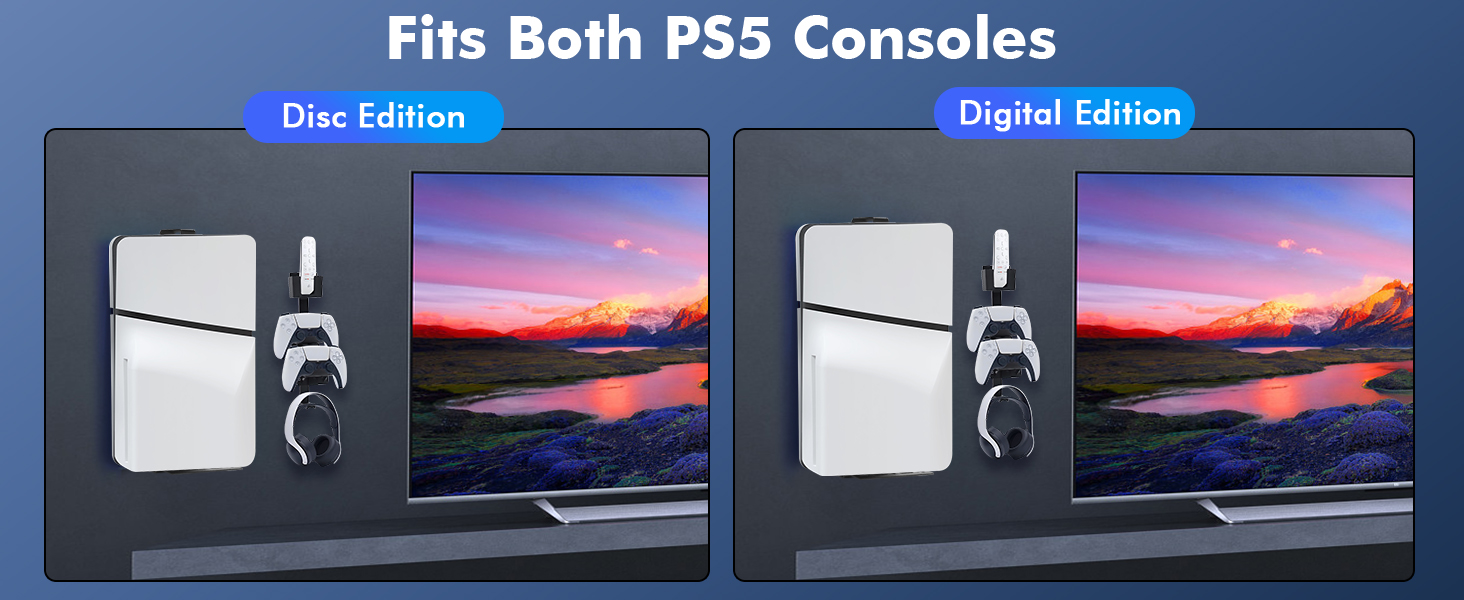 Wall Mount Bracket for Playstation 5 Slim