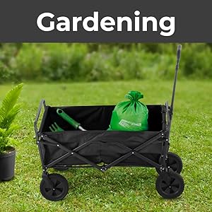 trolley cart wagon wheels garden folding pull trolly festival camping heavy foldable duty wheel