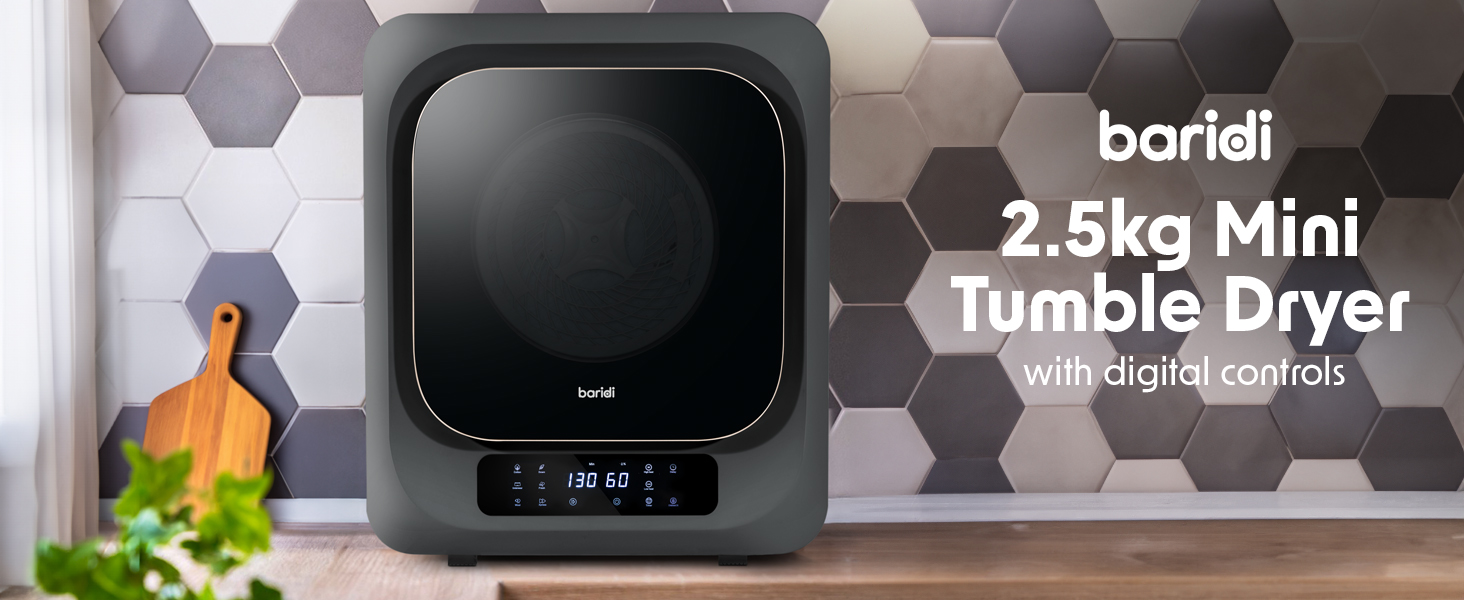 Mini Tumble Dryer, Table Top, Countertop, space saving, mini, digital controls, clothes drying