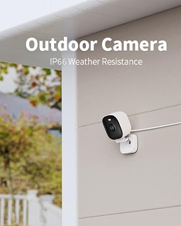 Vimtag Security Camera, 2.5K/4MP Spotlight IP66 Outdoor/Indoor Camera for Home Security, Plug-in ...
