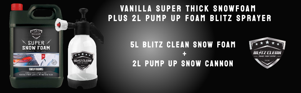 VANILLA snow foam pump up snow lance gun orange thick car shampoo wash