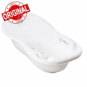 Large Baby Bath Baby Tub with thermomether 102cm Long (White)