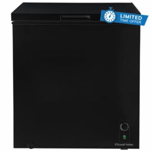 Russell Hobbs Black Chest Freezer 198L Freestanding with 5 Year Warranty