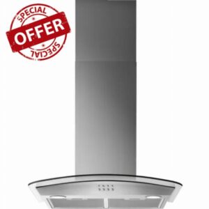 Electrolux LFL316A 60cm Curved Glass Chimney Cooker Hood