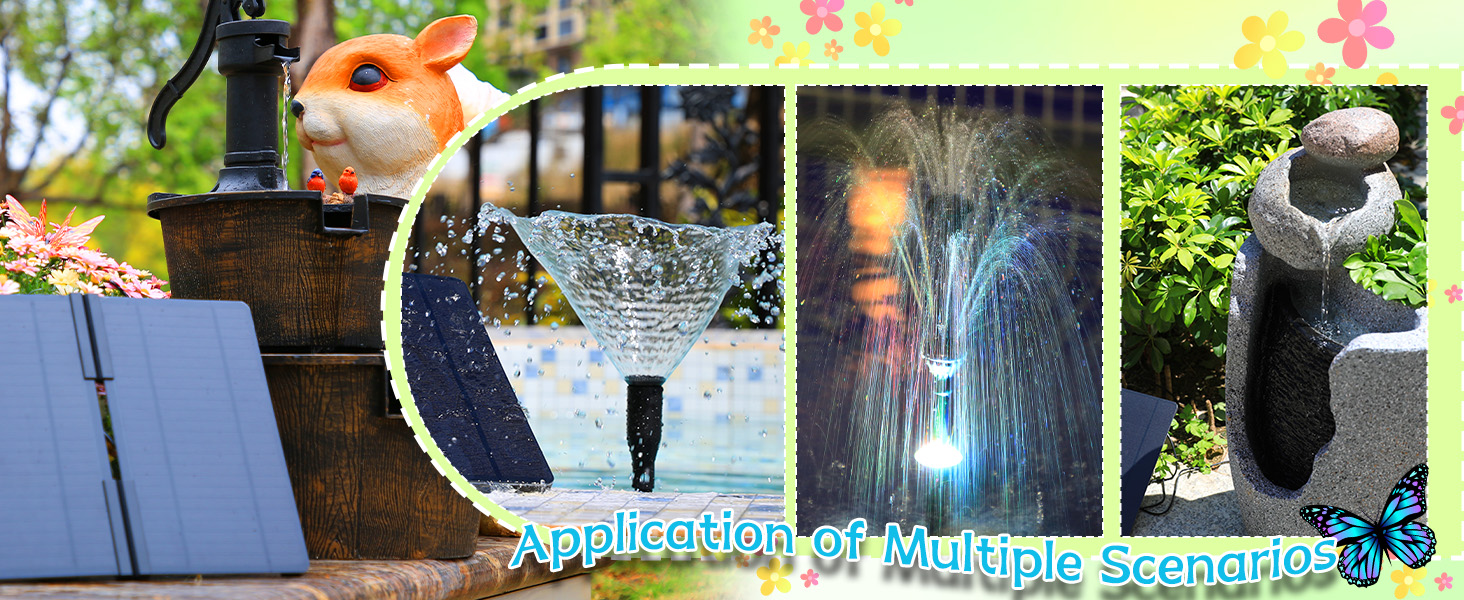 solar water fountain