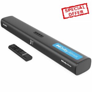 MAJORITY 2.1.2 Dolby Atmos Soundbar | Wall Mountable Bluetooth 3D Sound with 160W Upfiring Speakers | Digital Display