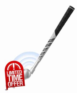 BRICOK VR Golf Club Attachment for Meta Oculus Quest 3 Unblock Signal Aluminum VR Golf Club Attachment Non-Slip VR Golf Handle Grip for Golf + For Right Controlle