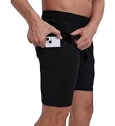 fovdtaa 5 Pack Mens Sports Shorts Men's Athletic Shorts with Pockets and Elastic Waistband, Quick...