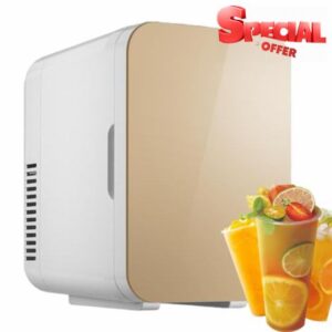 Feziwurs Car Fridge - Energy Saving 12 Volt Refrigerator Mini Freezer | Compact Design Portable Fridge for Car