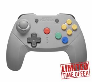 Retro Fighters Brawler64 Nintendo Switch Wireless Bluetooth NSO Edition Grey