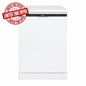 Willow WDW1260W 60cm Freestanding Dishwasher with Half Load Function