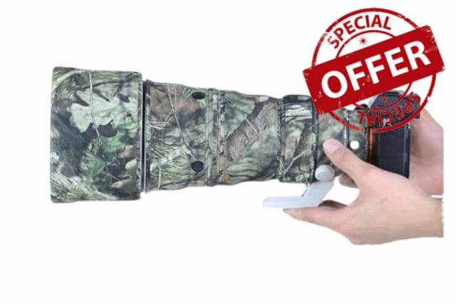 CHASING BIRDS Camouflage Waterproof Lens Coat for Sony FE 300mm F2.8 GM OSS Rainproof Lens Protective Cover (Pine Camouflage)