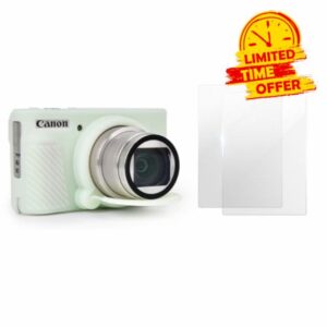 VOVMOEYA SX740 Camera Case Accessories Set[with 2 LCD Tempered Films]