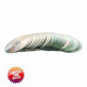 UKCOCO 50pcs Hand Decorated Discs Decoration for Home Christmas Decor Diy Discarded Cd Discs Diy Discs Decorations Recordable Disc Record Cutout Blank Plastic Decorative Plate Reflective