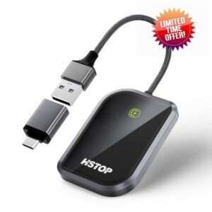 HSTOP Carplay Wireless Adapter with Music/Voice/Navigation